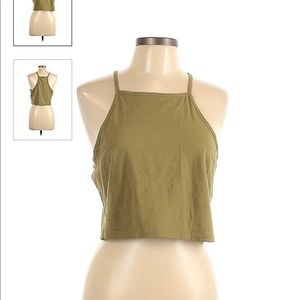 Green H&M crop top